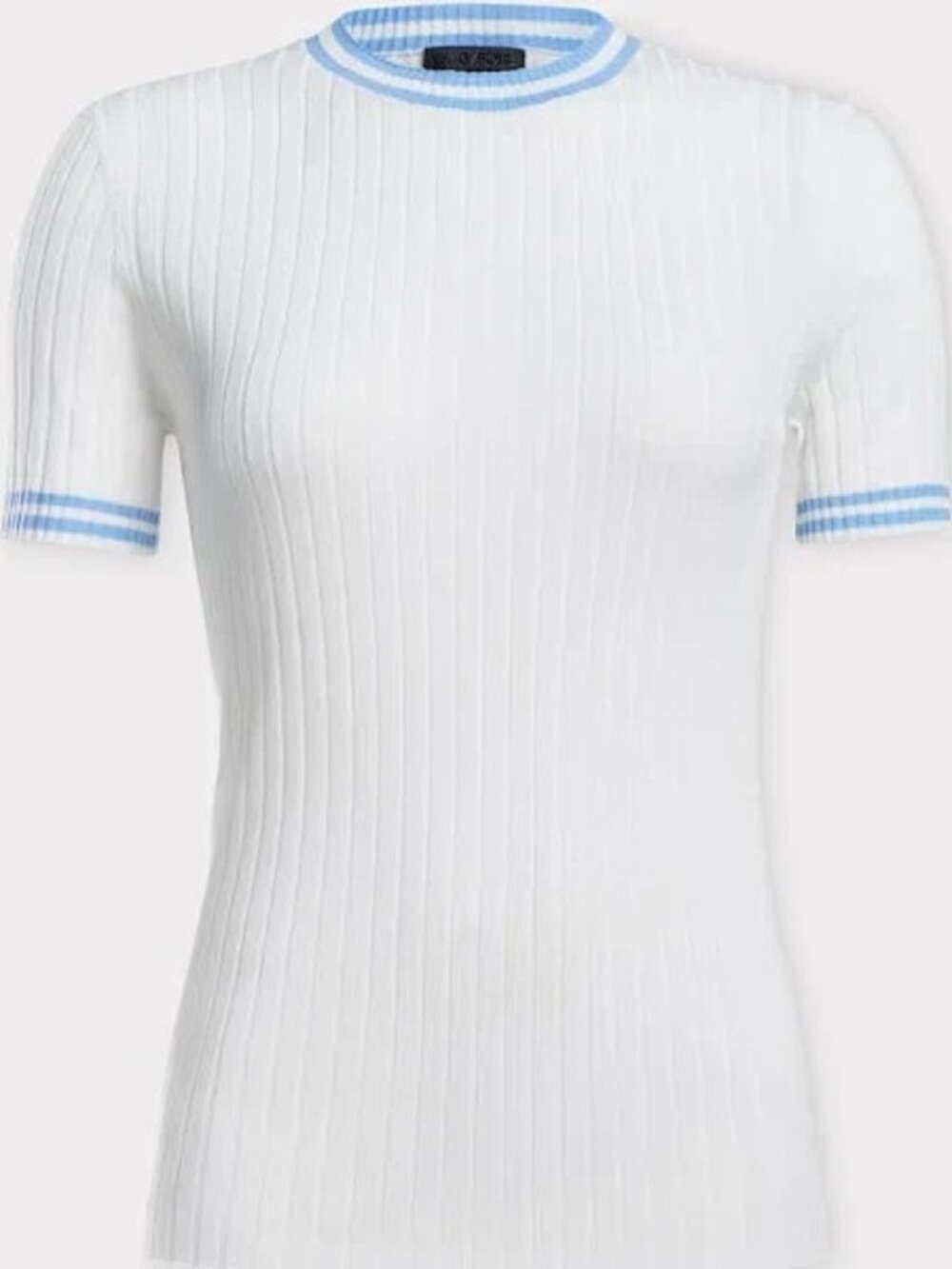 G/FORE Ribbed Everyday Crew Sweater Top Size Small Womens Golf White Blue NEW